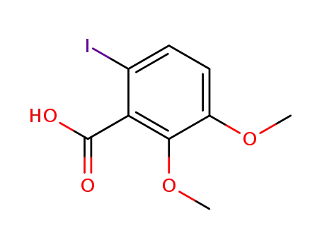 Molecular Structure of 56221-41-1 (6-iodo-2,3-dimethoxybenzoic acid)