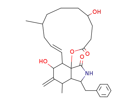 Molecular Structure of 39156-67-7 (Dihydrocytochalasin B)
