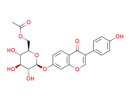 Molecular Structure of 71385-83-6 (6''-O-ACETYLDAIDZIN)