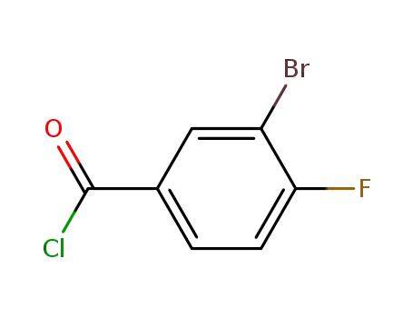Molecular Structure of 672-75-3 (3-BROMO-4-FLUOROBENZOYL CHLORIDE)