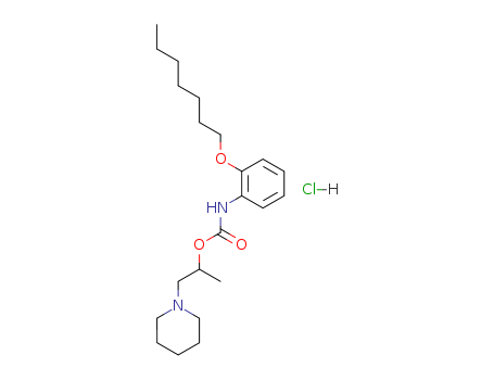 68931-01-1,1-[2-({[2-(heptyloxy)phenyl]carbamoyl}oxy)propyl]piperidinium chloride,