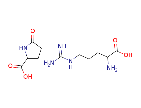 56265-06-6,L-Arginine-L-pyroglutamate,L-Arginine L-pyroglutamic acid;Adiuvant;Arginine pyroglutamate;Proline, 5-oxo-, L-, compd. with L-arginine (1:1);L-Arginine L-Pyroglutamate;Arginine pidolate;Arginina pidolato [Spanish];5-Oxo-L-proline, compound with L-arginine (1:1);L-Proline, 5-oxo-, compd. with L-arginine (1:1);G-278;Arginine PCA;(2S)-2-amino-5-(diaminomethylideneamino)pentanoic acid; (2S)-5-oxopyrrolidine-2-carboxylic acid;L-Arginine Pyroglutamate (Micropellet);L-Arginine compd. with 5-oxo-L-proline (1:1);