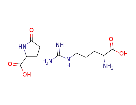 Molecular Structure of 64855-91-0 (5-oxo-DL-proline, compound with L-arginine (1:1))