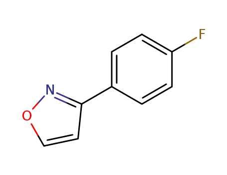 Molecular Structure of 651059-64-2 (Isoxazole, 3-(4-fluorophenyl)- (9CI))
