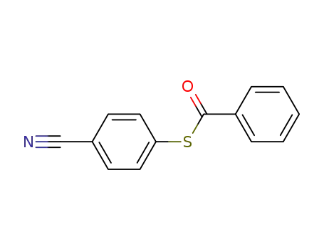 Molecular Structure of 24197-75-9 (Benzenecarbothioic acid, S-(4-cyanophenyl) ester)
