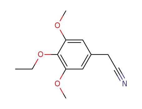 Molecular Structure of 61367-64-4 ((4-Ethoxy-3,5-dimethoxy-phenyl)-acetonitrile)