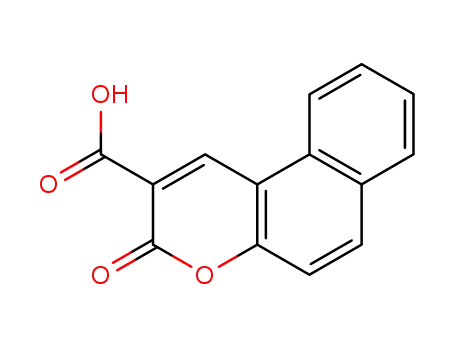 Molecular Structure of 4361-00-6 (3-OXO-3H-BENZO[F]CHROMENE-2-CARBOXYLIC ACID)