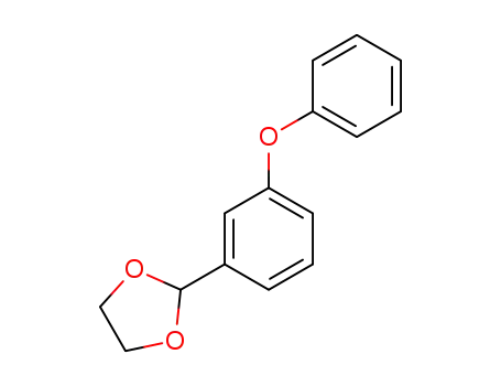 Molecular Structure of 62373-79-9 (1,3-Dioxolane, 2-(3-phenoxyphenyl)-)