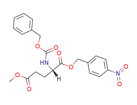 Molecular Structure of 910908-63-3 (N-Carbobenzoxy-<α-p-nitro-benzyl,γ-methyl>-L-glutamat)