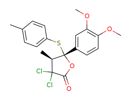 (4S,5R)-3,3-Dichloro-5-(3,4-dimethoxy-phenyl)-4-methyl-5-p-tolylsulfanyl-dihydro-furan-2-one
