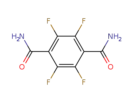 Molecular Structure of 950-71-0 (1,4-(CONH<sub>2</sub>)2-C<sub>6</sub>F<sub>4</sub>)