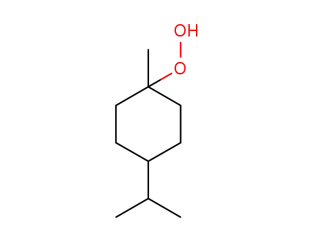 Molecular Structure of 78-58-0 (4-isopropyl-1-methylcyclohexyl hydroperoxide)