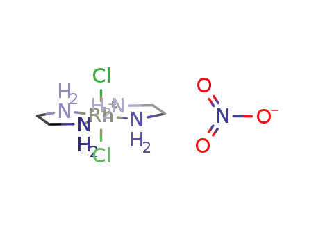 Molecular Structure of 15529-88-1 (Dichlorobis(ethylenediamine)rhodium(1+) nitrate (OC-6-12)-)