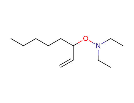 Molecular Structure of 73827-90-4 (N,N-Diethyl-O-(1-vinyl-hexyl)-hydroxylamine)