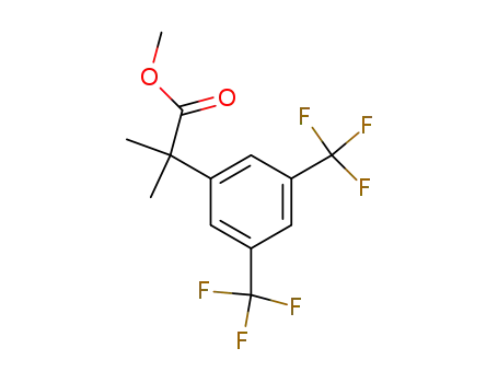 Molecular Structure of 334477-48-4 (methyl 2-(3,5-bis(trifluoromethyl)phenyl)-2-methylpropanoate)