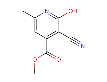 Molecular Structure of 18724-73-7 (Methyl 3-cyano-2-hydroxy-6-Methylisonicotinate)