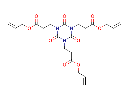 33919-45-8,triallyl 2,4,6-trioxo-1,3,5-triazine-1,3,5(2H,4H,6H)-tripropionate,1,3,5-Triazine-1,3,5(2H,4H,6H)-tripropanoicacid, 2,4,6-trioxo-, tri-2-propenyl ester (9CI);s-Triazine-1,3,5(2H,4H,6H)-tripropionic acid, 2,4,6-trioxo-, triallyl ester(8CI); 1,3,5-Tris(2-carboallyloxyethyl) isocyanourate;1,3,5-Tris(2-carboallyloxyethyl) isocyanurate;1,3,5-Tris[2-(allyloxycarbonyl)ethyl] isocyanurate;1,3,5-Tris[2-(allyloxycarbonyl)ethyl]-s-triazine-2,4,6-trione