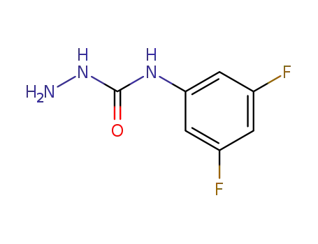 Molecular Structure of 167412-23-9 (N-(3,5-DIFLUOROPHENYL)HYDRAZINECARBOXAMIDE)