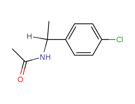Molecular Structure of 186296-21-9 ((R)-(+)-p-chloro-N-acetyl-1-methylbenzylamine)