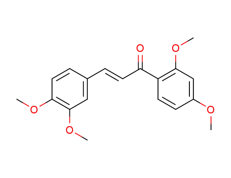 Molecular Structure of 100753-43-3 ((2E)-1-(2,4-dimethoxyphenyl)-3-(3,4-dimethoxyphenyl)prop-2-en-1-one)