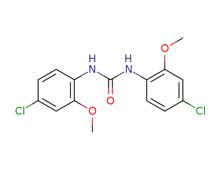 Molecular Structure of 854910-68-2 (<i>N</i>,<i>N</i>'-bis-(4-chloro-2-methoxy-phenyl)-urea)