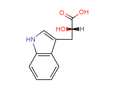 Molecular Structure of 7417-65-4 (1H-Indole-3-propanoicacid,-alpha--hydroxy-,(-alpha-S)-(9CI))