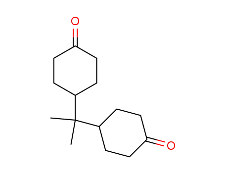 Molecular Structure of 7418-16-8 (Cyclohexanone,4,4'-(1-methylethylidene)bis-)
