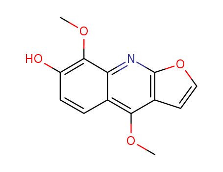 4,8-Dimethoxyfuro[2,3-b]quinolin-7-ol