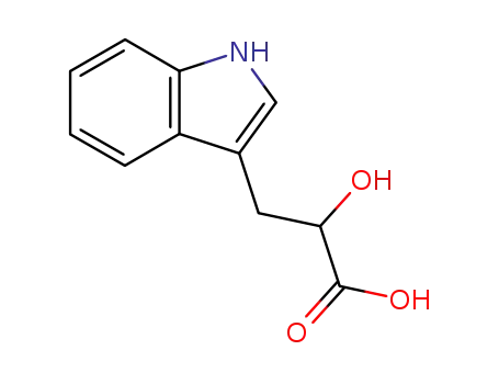 Molecular Structure of 832-97-3 (DL-INDOLE-3-LACTIC ACID)