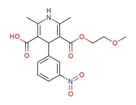 3,5-Pyridinedicarboxylicacid, 1,4-dihydro-2,6-dimethyl-4-(3-nitrophenyl)-, 3-(2-methoxyethyl) ester