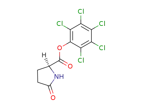 Molecular Structure of 28990-85-4 (L-PYROGLUTAMIC ACID PENTACHLOROPHENYL ESTER)