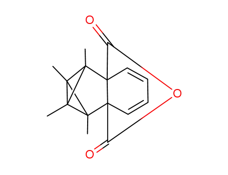 Molecular Structure of 66312-03-6 (2,3,4,5-Tetramethyltetracyclo<4.4.0.0<sup>2,4</sup>.0<sup>3,5</sup>>deca-7,9-dien-1,6-dicarbonsaeureanhydrid)