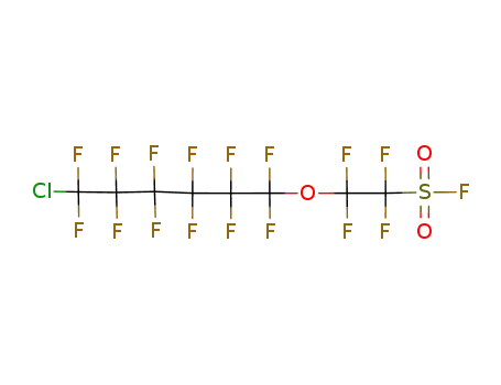 Molecular Structure of 73606-14-1 (CF<sub>2</sub>Cl(CF<sub>2</sub>)5OCF<sub>2</sub>CF<sub>2</sub>SO<sub>2</sub>F)