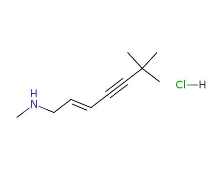 Molecular Structure of 123944-73-0 ((E)-N-(6,6-dimethyl-2-hepten-4-ynyl)methylamine hydrochloride)