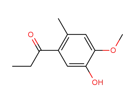 Molecular Structure of 91970-98-8 (hydroxy-5 methoxy-4 methyl-2 propiophenone)