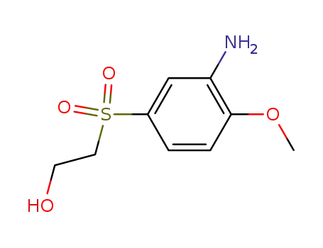 Molecular Structure of 7425-81-2 (Ethanol,2-[(3-amino-4-methoxyphenyl)sulfonyl]-)