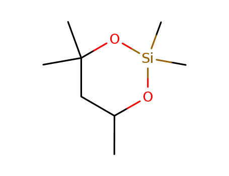 Molecular Structure of 77181-39-6 (2,2,4,4,6-Pentamethyl-1,3-dioxa-2-silacyclohexane)