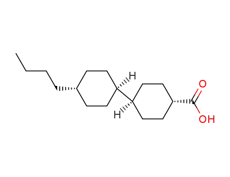 Molecular Structure of 89111-63-7 (trans-4-(trans-4'-Butylcyclohexyl)cyclohexanecarboxylic acid)