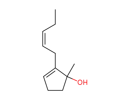 Molecular Structure of 207798-52-5 (1-methyl-2-pent-2-enyl-cyclopent-2-enol)