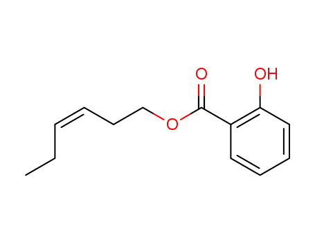 Molecular Structure of 65405-77-8 (cis-3-Hexenyl salicylate)
