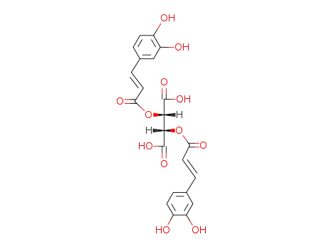 Molecular Structure of 52248-48-3 (Butanedioic acid, 2,3-bis[[(2E)-3-(3,4-dihydroxyphenyl)-1-oxo-2-propenyl]oxy]-, (2S,3S)-)