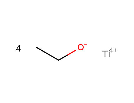 3087-36-3,Titanium ethoxide,Ethanol,titanium(4+) salt (9CI);Ethyl alcohol, titanium(4+) salt (8CI);Ethyltitanate(IV) (6CI,7CI);Ethyl titanate;Tetraethoxytitanium;Tetraethylorthotitanate;Tetraethyl titanate;Tetraethyl titanate (Ti(OC2H5)4);Tetrakis(ethanolato)titanium;Titanic acid ethyl ester;Titanium ethoxide (Ti(OEt)4);Titanium ethylate;Titanium tetraethanolate;Titanium tetraethoxide;Titanium tetrakis(ethoxide);Titanium(4+) ethoxide;Titanium(IV) ethoxide;Titanium, tetraethoxy-;Tyzor ET;