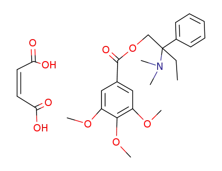Molecular Structure of 58997-92-5 ((-)-2-(dimethylamino)-2-phenylbutyl 3,4,5-trimethoxybenzoate, maleate)