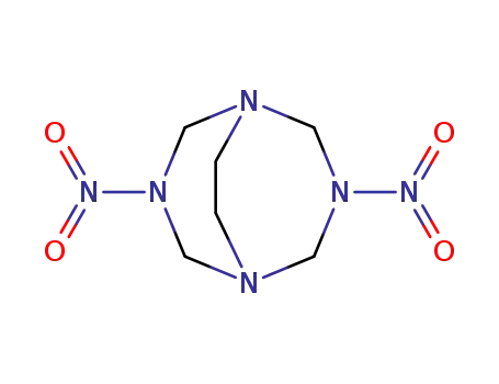 Molecular Structure of 17036-58-7 (3,7-dinitro-1,3,5,7-tetraaza-bicyclo[3.3.2]decane)