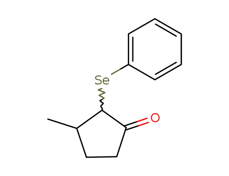 Molecular Structure of 78763-74-3 (Cyclopentanone, 3-methyl-2-(phenylseleno)-)