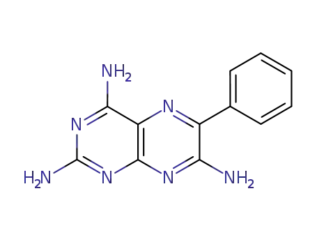 Molecular Structure of 396-01-0 (2,4,7-Triamino-6-phenylpteridine)