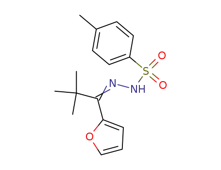 Molecular Structure of 556811-68-8 (1-(2'-furyl)-2,2-dimethylpropan-1-one tosyl hydrazone)