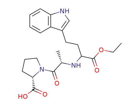 Molecular Structure of 79155-17-2 (N-[1-ethoxycarbonyl-3-(3-indolyl)propyl]-L-alanyl-L-proline)