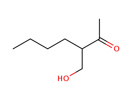 Molecular Structure of 65405-68-7 (3-(hydroxymethyl)heptan-2-one)