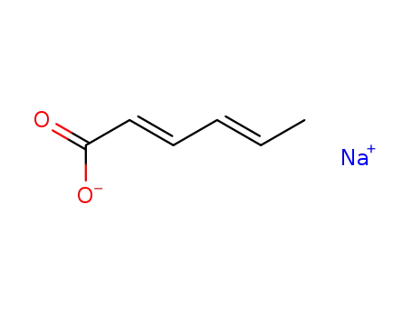 Molecular Structure of 7757-81-5 (SORBIC ACID SODIUM SALT)